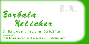 borbala melicher business card